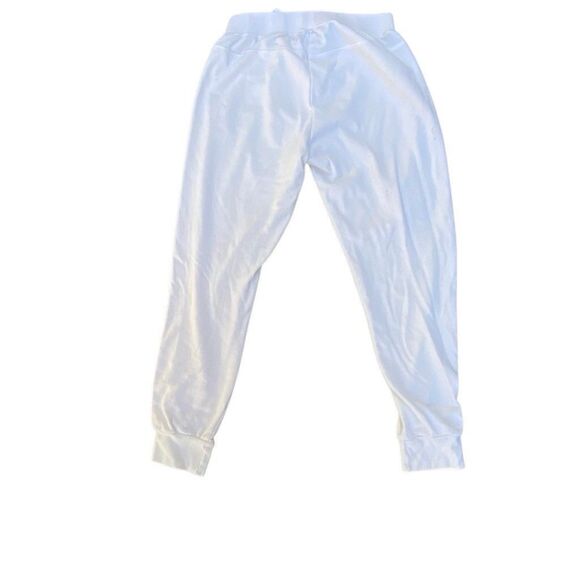 WSLY The Ecosoft Tie Up Jogger Soft Cream White Women’s SZ L - Picture 3 of 7